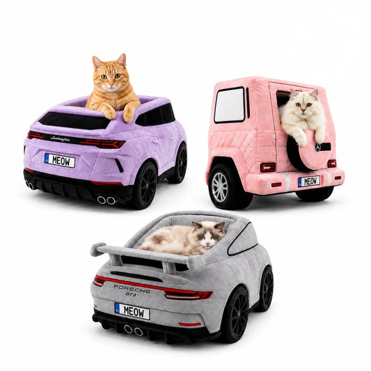 KITTYGARAGE-Luxus Katzenbett im Sportwagen-Look